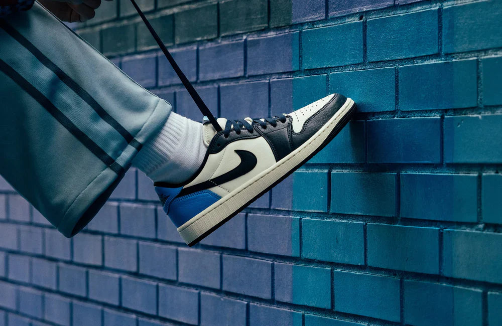 High-Top Retro Sneakers – Dark Obsidian